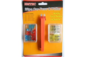 EMTEC 22Pc Mini Auto Blade Fuses Assorted Car Van Bike Fuse Puller Set