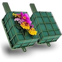 Yoiimiya Lot De 2 Blocs Mousse Fleurs Fraîches - Supports Floraux Avec Cage, Pour Arrangements Artificiels