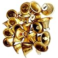 Hobby Tek Golden Metal Bells for Craft Work and Mini Metal Bells for Decoration(25 Pieces, 2.5cm)
