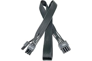 HABAGOU PCIE Cable for EVGA,PCIe 8 Pin Male to 8 Pin (6+2) Male PCI Express Power Adapter GPU Cable for EVGA Modular Power Supply 25-inch