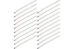 EMSea 20pcs Câble d'extension Servo RC 30cm Connecteur Femelle à Tête Unique à Extrémité Plaquée Étain 3mm Fil 30 Noyaux 26AWG pour Avion RC