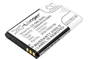 TECHTEK Battery 1200mAh compatible with [Garmin] 010-01055-15, 010-02184-01, GLO, GLO 2 replaces 010-11935-00