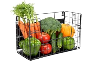 ZOEQIDE Magnet Regal Kühlschrank – Magnetkorb für Gemüse & Obst – Platzsparender Aufbewahrungskorb ohne Bohren – Küchenmagnet Regal für Kartoffeln, Zwiebeln & Lebensmittel – Metall Kühlschrank Organizer