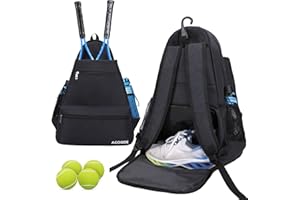 ACOSEN Tennis Bag Tennis Backpack - Large Tennis Bags for Women and Men to Hold Tennis Racket,Pickleball Paddles, Badminton Racquet, Squash Racquet,Balls and Other Accessories