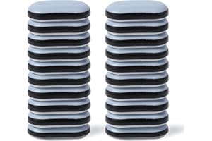 Hasware - Sottopiedi scorrevoli per lo spostamento di mobili pesanti, adatti a superfici dure, set di 20 pezzi (20 pz, 17 x 31 mm)
