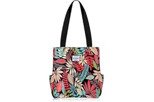 HAWEE Mode Femme Sac à Bandoulière Grande Capacité Sac D'épaule Léger Sac Fourre-Tout avec Zip Loisir Sac à Provisions Imperméable Sac à Main pour Voyage Travail Ecole Vie Quotidienne Camping Plage
