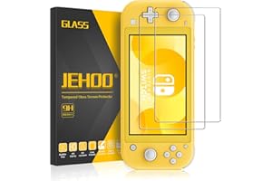 JEHOO Tempered Glass Screen Protector for Nintendo Switch Lite, Screen Protector for Switch Lite Model, 9H Hardness Ultra Clear Scratch-Resistant, 2 Pack