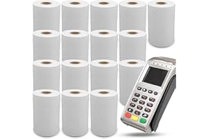 ACTIVOTEX Rollos de Papel Térmico Datafono - 16 Unidades de 57x35x12 mm Blanco - Impresión Clara para TPV, Caja Registradora, Tickets - Sin Bisphenol A