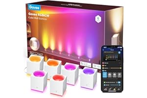 ‎GOVEE Govee RGBIC LED Wandleuchte Innen, Kompatibel mit Alexa Lampe, Music Sync Home Decor WiFi-Wandleuchten für Party und Deko, Wandleuchte Dimmbar Innenbeleuchtung für Wohnzimmer, Esszimmer