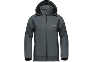 AXESQUIN Regenjacke Herren Wasserdicht Atmungsaktiv Leichte Regenmantel mit Kapuze Packbar Windbreaker Winddicht Outdoorjacke für männer