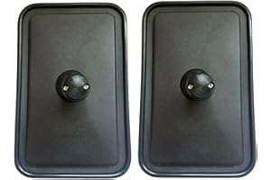 MelTruck® Espejo retrovisor lateral para excavadora, tractor, diámetro 15-24, R1200, 324 x 208 mm, E20 (1, 324 x 208 mm)