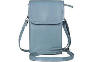 Befen Sac de téléphone en cuir véritable pour femme, avec longue bandoulière et porte-clés – Convient pour 8 personnes ou moins de 16,5 cm