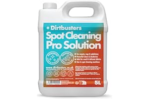 Dirtbusters Spot Cleaning Solution Carpet Cleaner Shampoo (5L) Deep Cleaning Treatment To Clean, Neutralise Odours & Remove Stains, Safe For Wool And Delicate Fabrics