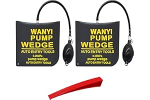 WANYI Air Wedge Up Bag TPU Fabric Air Wedge Pump Kits, Professional Pump Wedge Airbag, Inflatable Pump Bag Alignment Tool for Door Window Installation and Car Repair with 1Pcs Door wedge (2S)