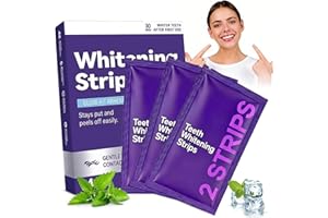 Bandes de Blanchiment des Dents Violettes, Bandes Blanchissantes Dents Violettes, Teeth Whitening Strips, Blanchissantes Doux Des Dents, RéDuire Les Taches Profondes Café/Vin/Soda