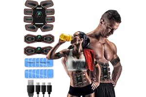 QUILTED NORTHERN ABS Trainer Muscle Stimulator,EMS Muscle Stimulator Machine for Men&Women,Tactical X ABS Stimulator 2023 with 10 Modes & 20 Intensities,14 High-Adhesive Gel Stickers,ABS Stimulator for Abdomen/Leg/Arm