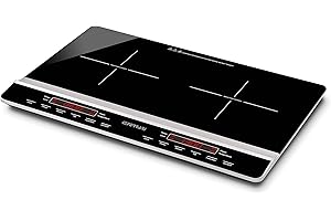 G3 Ferrari G10138 Dinamiko Duo, Placa de inducción doble, Vidrio, Negro