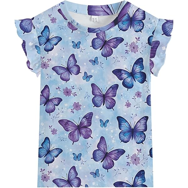 SALT AND PEPPER Mädchen T-Shirt Mit Schmetterling & Pailletten