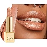 Oulac Matte Nude Lipstick, Metallic Shine Effect, Long Lasting Lipsticks, High Pigmentation, Hydration and Comfort For Lips,