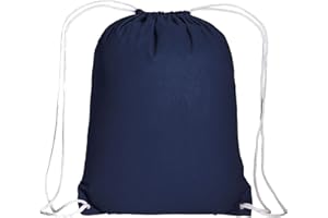 Generico, Sac à dos en coton avec fermeture à cordon, sac de sport en tissu résistant