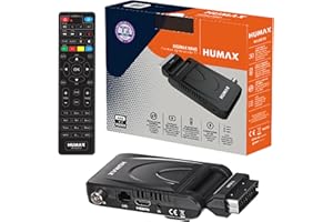 Humax - Decoder digitale terrestre DVB-T2 HD-2023T2 Digimax Nano con telecomando 2 in 1 per controllare il TV