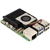 Geekworm H505 Active Cooler Fan for Raspberry Pi 5 16GB/8GB/4GB/2GB | Aluminum Heatsink with Blower PWM Fan