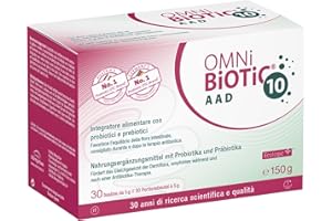OMNi BiOTiC 10 AAD | Polvere | Con 10 Ceppi Probiotici | VEGANO | Senza OGM | 30 Bustine da 5 g