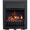 FLAMEKO Verona 16’’ Fireplace Insert, 2000W Heater, Black Trim, Blenheim Fret, 9 Colour Flame Effect, Remote Control