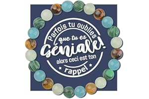 QianSiLi Cadeau Femme,Bracelet Pierre Naturelle Femme,Bracelet Personnalisé Femme,Cadeau Femme Anniversaire,Cadeau Noel Femme,Cadeau pour Maman,Collegue,Petites,Amie,Soeur,Grands-mères