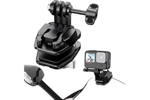 SYACHI Motorrad-GoPro-Halterung,Motorrad-Windschutzscheiben-Clip-Halterung,Schnellverschluss-Clip-Halterung,Aluminiumlegierung Motorrad Windschutzscheibe Kamera Clip für GoPro Hero 12/11/10/9