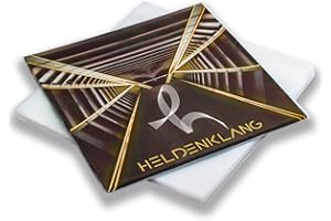 Heldenklang® 12" Schallplatten Hüllen - SLIM - 80 μm LP-Schutzhüllen - Sehr transparent - Made in Germany - 50 Stück