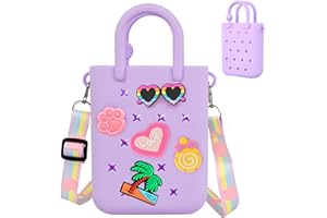 Oudizz Bolso de Silicona con Orificio Y Correa Ajustable para el Hombro