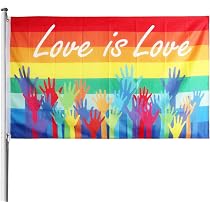 JUSHEN LGBTQ Regenbogen-Gartenflagge – 30,5x45,7 Cm, Genähte Streifen, Wetterfest, Für Pride-Monat & Garten