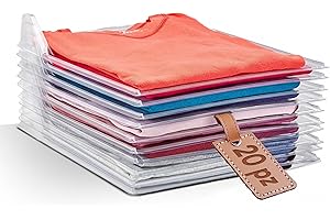 TEMPO DI SALDI Zajmujący mało miejsca system składania do szafy, szuflady, t-shirtów, koszulek, 10 sztuk