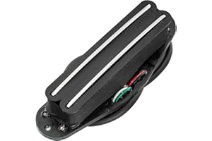 Musiclily Hot Rails Céramique Micro Humbucker Format Simple Bobine pour Guitare électrique Fender Strat Squier, Noir