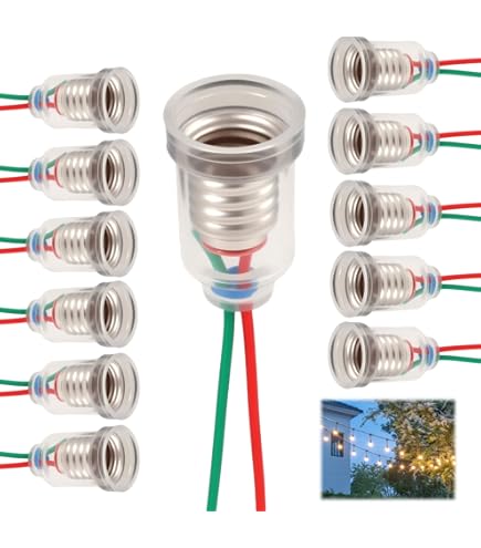 AUAUY 12 Stuks E10 DC 6V, 0,5A, Warmwitte 3200K Lampjes, Mini-Lampjes AUAUY 12 Stuks E10 DC 6V, 0,5A, Warmwitte 3200K Lampjes, Mini-Lampjes