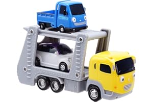 The Little Bus TAYO Friends Special #6 Mini 3 Pcs Toy Set No.6 (Teach + Iratcha + Carry) 7" x 5.7" x 2.5"