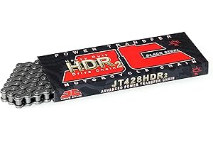 JT Chain JTC420HDR120SL (420 Series) Black Steel 120 Link Heavy Duty Non O-Ring Chain with Connecting Link