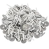 Vekar för ljus, Hpiano 500 stycken vekar för värmeljus, bomullsljus, WickTea Light Wicks Waxed, ljusvikar med hållare vekar f