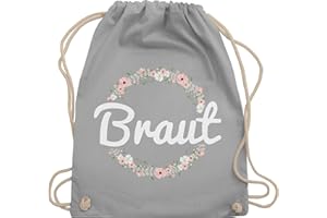 Shirtracer - Turnbeutel Rucksack - JGA Junggesellenabschied Frauen - Braut Blumenkranz