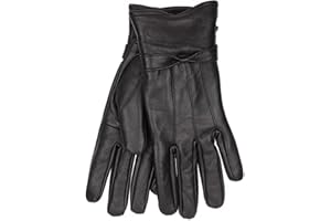 MOZZERS Foxbury Ladies Sheepskin Leather Gloves with Bow – Warm Winter Gloves, S/M & M/L