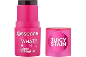 essence WHAT A TINT! tinte para labios y mejillas, refrescar, Efecto tinte, resultado inmediato, natural, color intenso (5g)