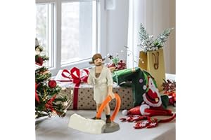 CYMWER Chrias villa scene, Griswold chrias vation villa coration, Rin Charte figurka ręcznie rzeźbiona DIY sztuka rzemiosło ozdoby stołowe Ftival zasilanie bateryjne przyjęcie świąteczne