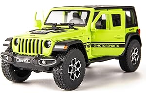 TGRCM-CZ 7 porte Wrangler auto giocattolo 1/32 pressofusione Pull Back modello auto con suono e luce giocattolo veicolo per ragazze ragazzi festival regalo auto verde