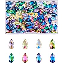 20 Pezzi 10x20mm Perline Di Vetro Ciondoli Perline A Goccia - Foto 10