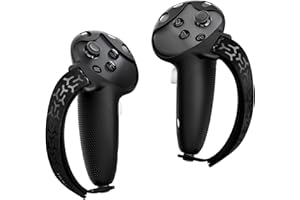 BOBOVR G3 Grip de Manette Cover,Housse Antidérapante en Silicone,Dragonne Sport Réglable et Chargement sans Fil pour Station d'accueil CD3/D3,Compatible avec Quest 3/3S