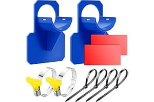 PANSYFEN 2 Stücke Pool Schlauchhalter für Durchmesser 30-37 mm Rohrhalter für Schwimmbecken aus ABS Schwimmbad Rohrhalterung Knickschutz für Poolschlauchhalter Poolzubehör(Blau)