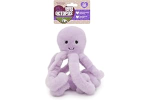 Rosewood Jolly Moggy Under the Sea Peluche Octopus Cat Toy - Morbido e divertente giocattolo per gatti e gattini - Suoni interattivi increspati - Giocattolo per animali domestici durevole e