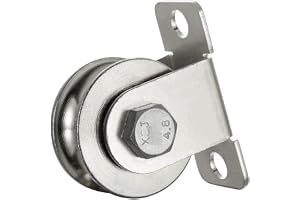 KCNOFNC 48 mm remskiva stålrep med 2 kullager, flaskkabel för 10 mm stållina, lastkapacitet 500 kg, 1 styck