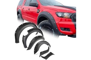 JHCHAN Wheel Arch Extension Kits For Ford Ranger 2016-2019 T7 Wide Arches Wheel Arch Flares Body Styling Rivet Trim Fitting 35 MM Extra Tyre Coverage